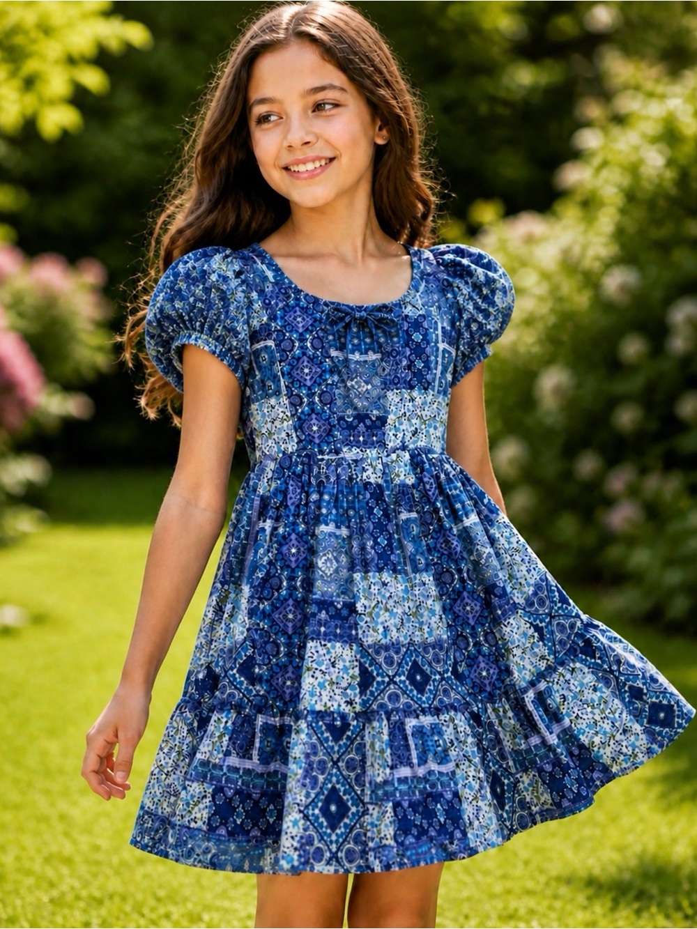 Kid’s Blue Floral dress